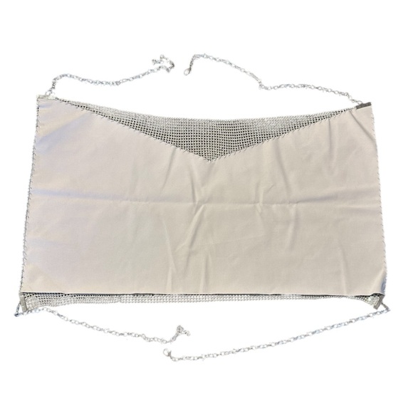 Iridescent Lined Rhinestone Crop Top - Picture 6 of 9